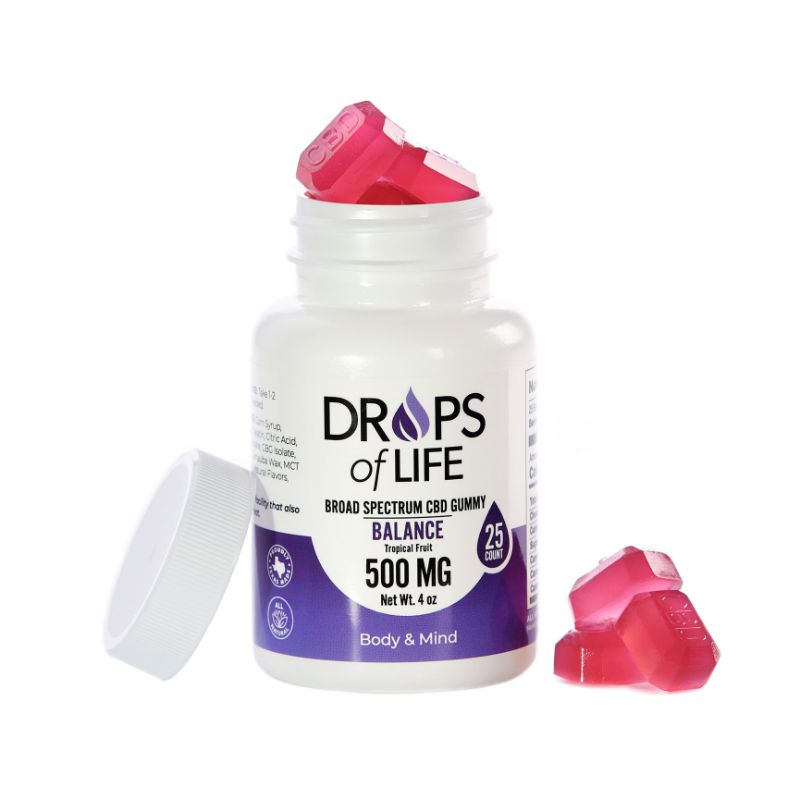 Drops of Life Broad Spectrum CBD Gummy 500mg