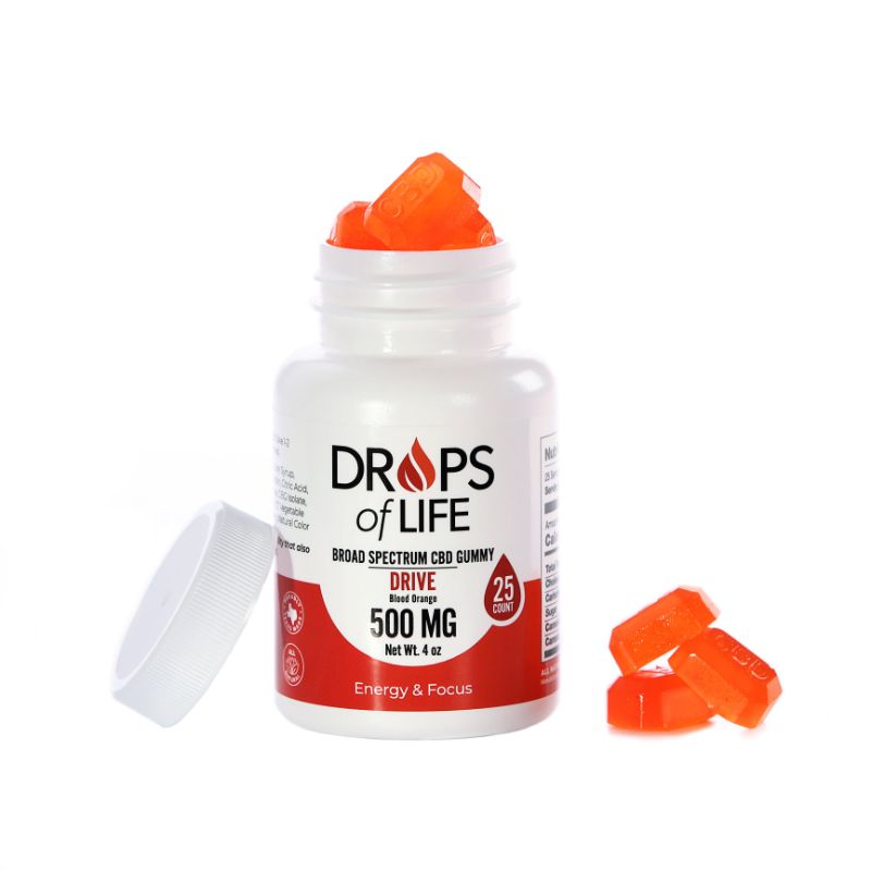 Drops of Life Broad Spectrum CBD Gummy 500mg