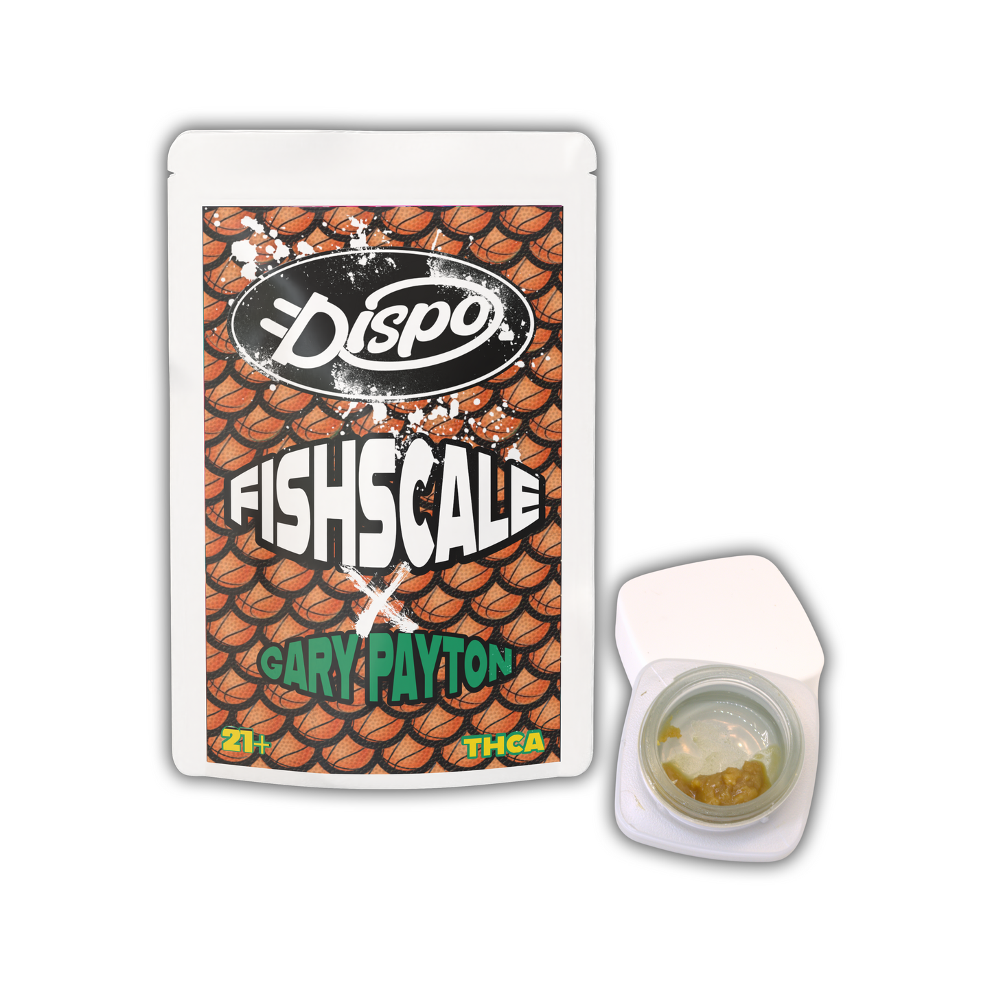 Dispo Hash Rosin: Fish Scale X Gary Payton