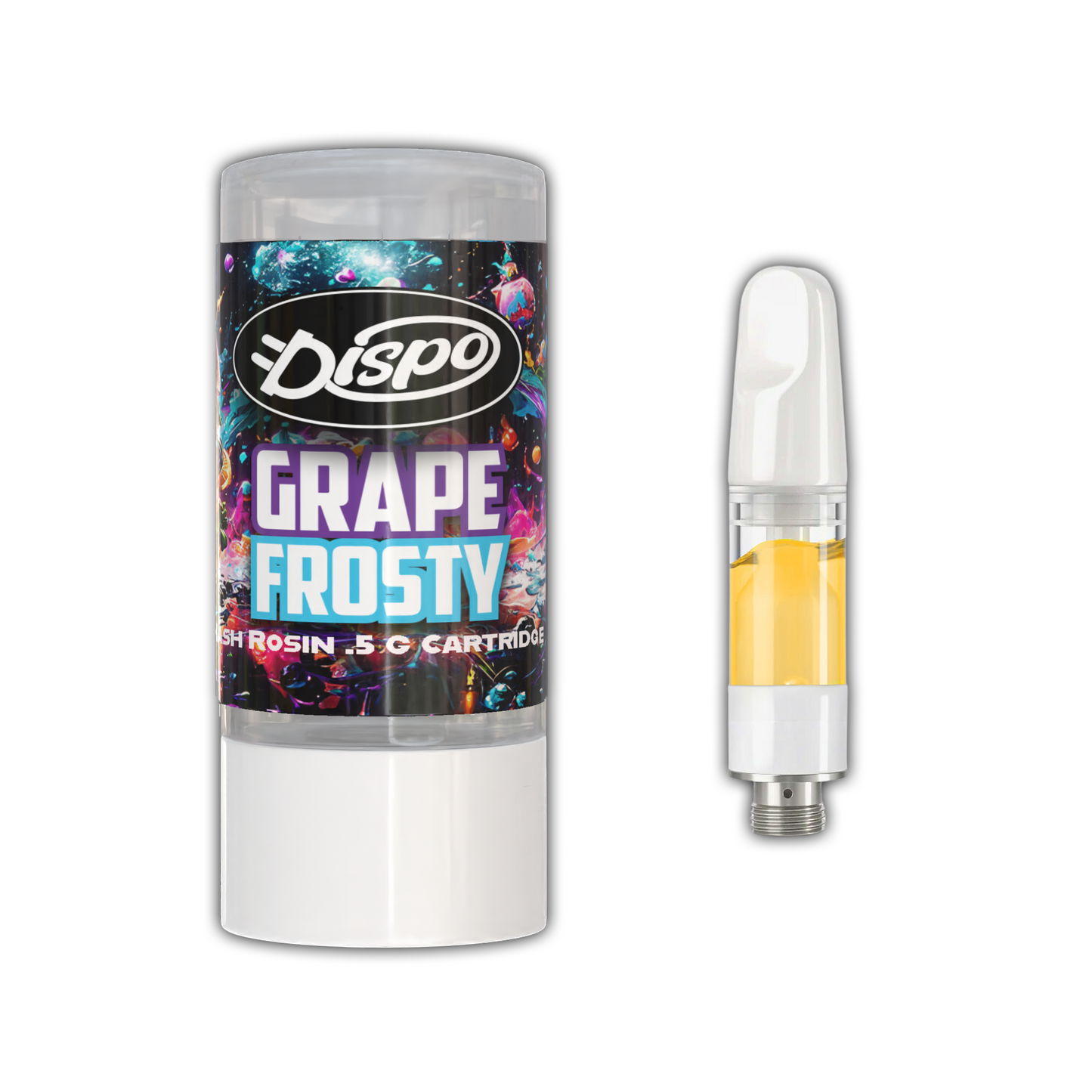 Dispo's Hash Rosin Cart: Grape Frosty