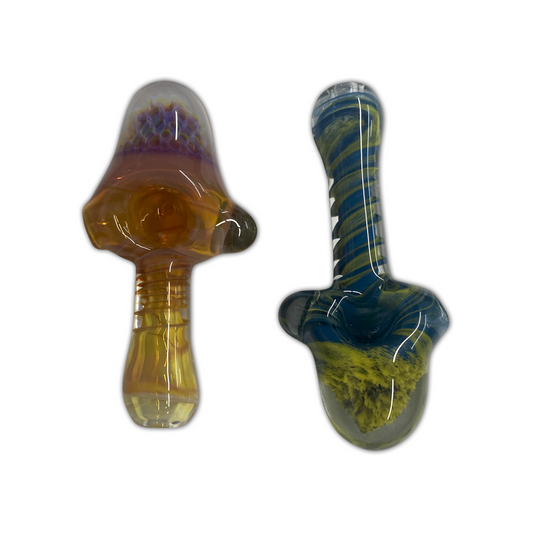 Glass BGMD Handblown Honeycomb Spoon