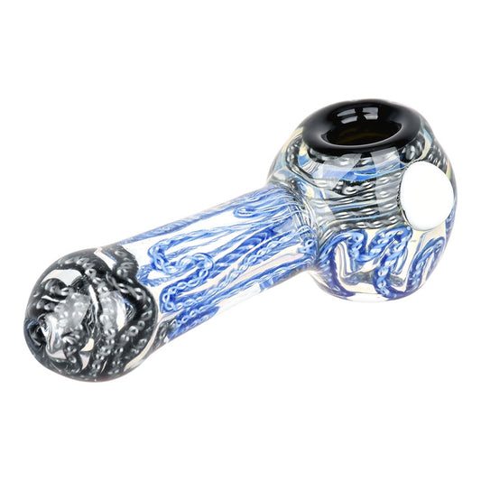 Simply Squiggled Glass Spoon Pipe | 4.25"