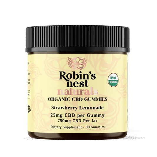 Robin’s Nest Naturals: 25mg Strawberry Lemonade CBD Gummy 25mg