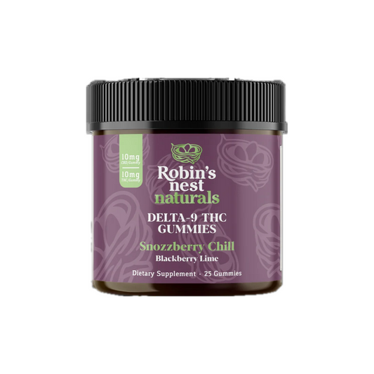 Robin's Nest Naturals: Delta 9 THC Gummies "Snozzberry Chill"