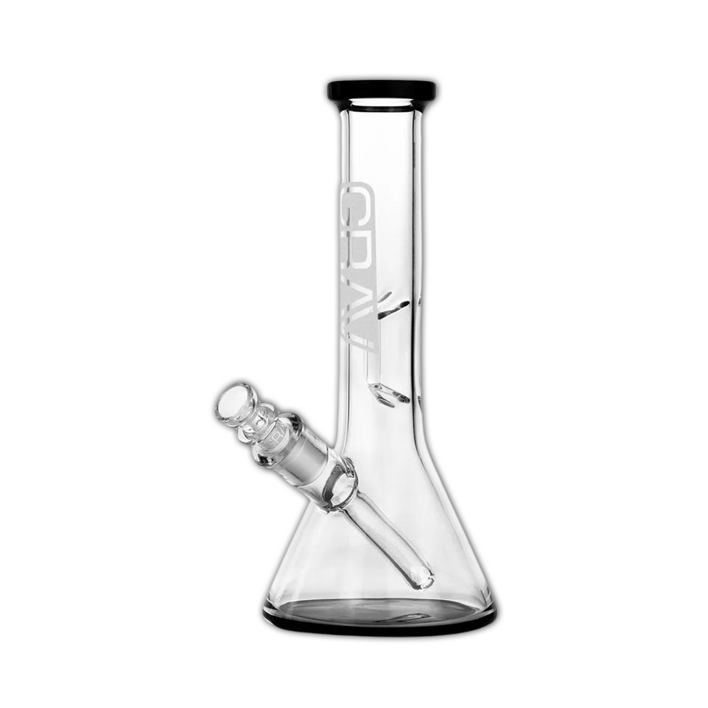 GRAV Small Black Accent Beaker Base Water Pipe