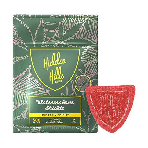 Hidden Hills: Live Resin Gummy Edibles 1000mg  Shields 2 Pack