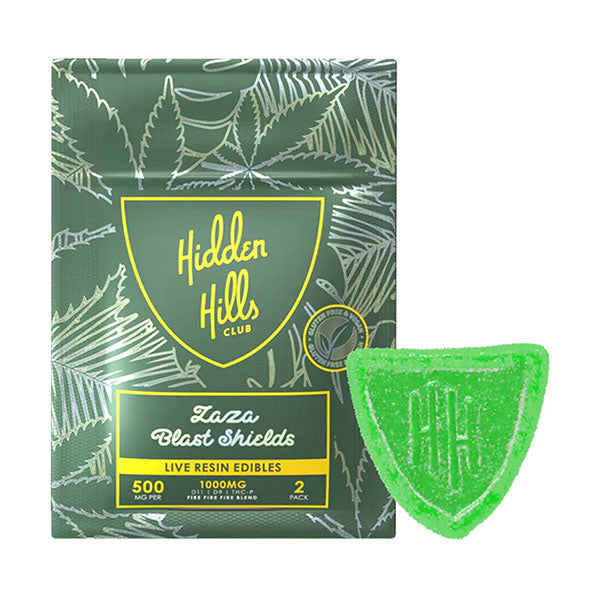 Hidden Hills: Live Resin Gummy Edibles 1000mg  Shields 2 Pack