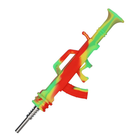 AK47 Silicone Dab Straw Collector with Titanium Tip