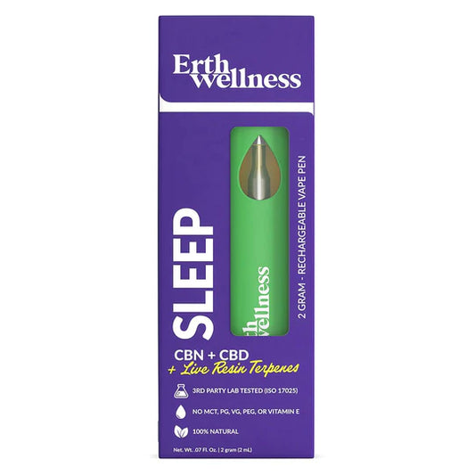 Erth Wellness SLEEP - (CBN + CBD + Live Resin) - Rechargeable Vape Pen - 2 Grams