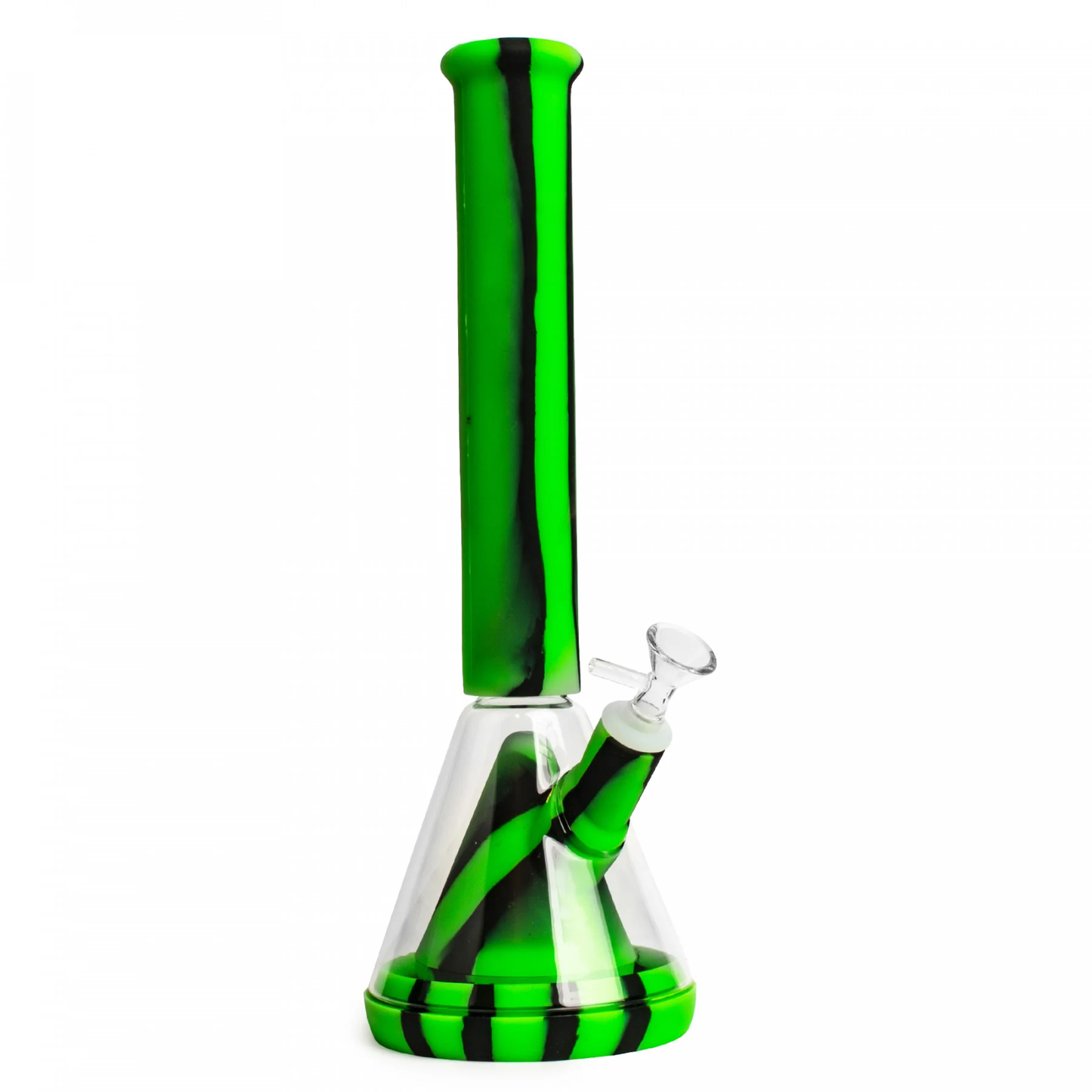 14" Silicone Bong w/ Glass Beaker & Bowl